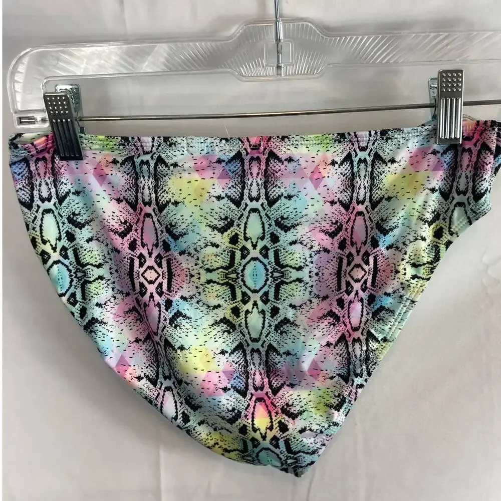 NWT Stella Cove Snakeskin Swim bottom size 14 Years